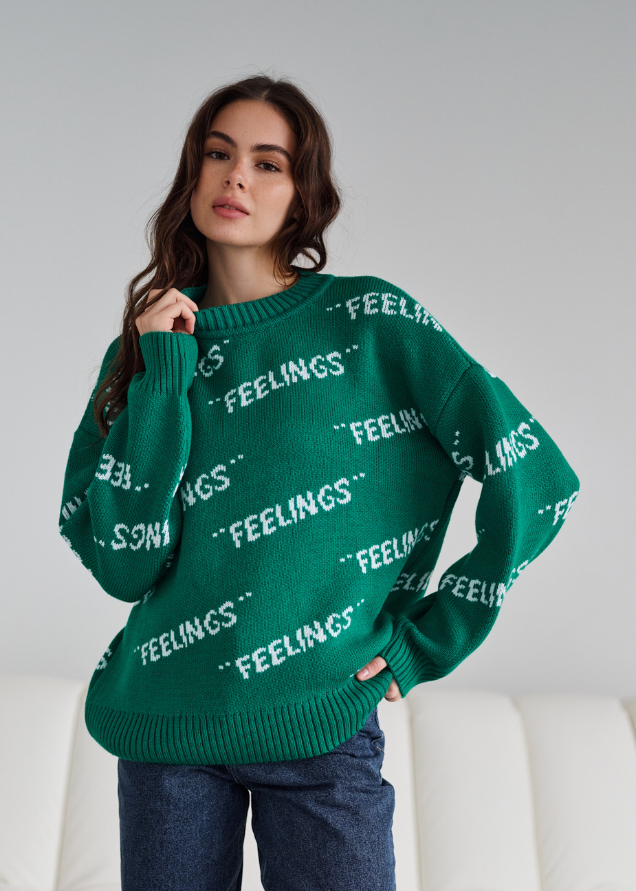 Bluză de damă Staff feelings green oversize