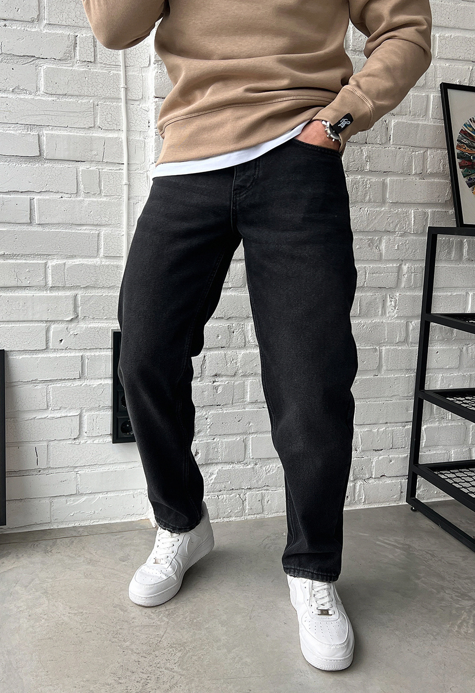 Blugi izolați Staff black regular