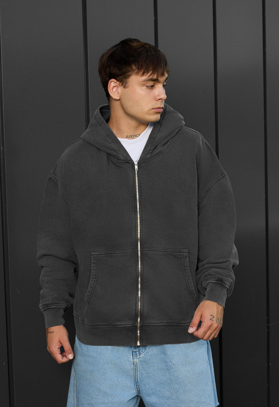 Hanorac Staff va dark gray2 oversize