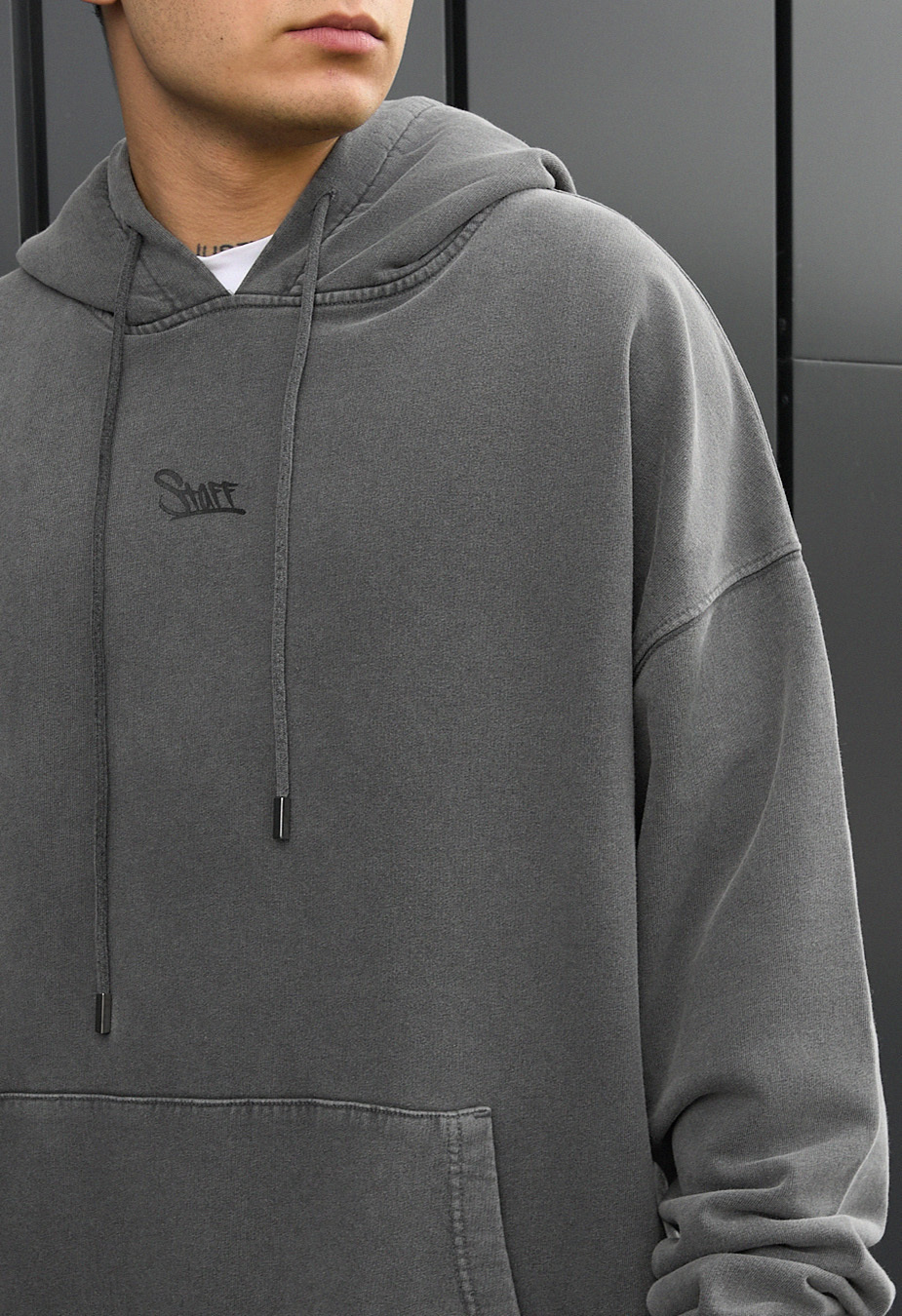 Hanorac Staff gray logo oversize
