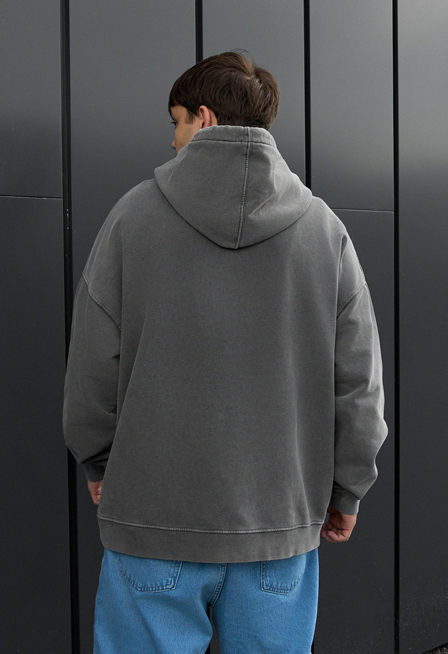 Hanorac Staff gray logo oversize