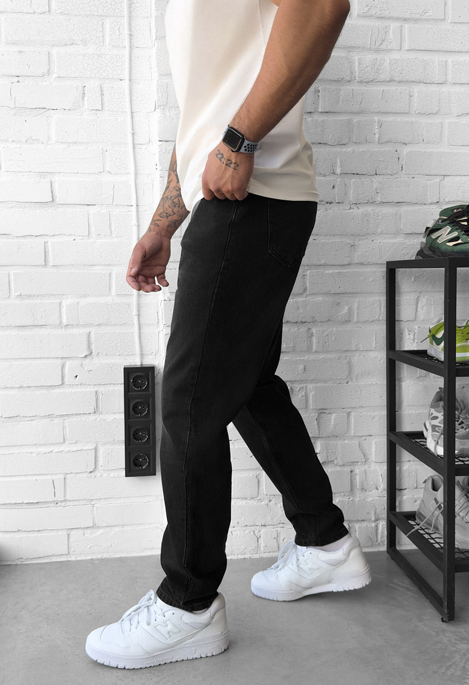 Blugi Staff 3 black regular