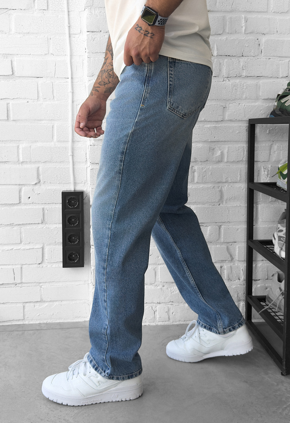 Blugi Staff 5 blue baggy