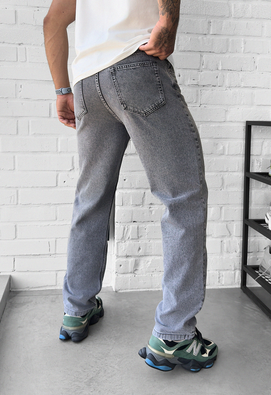 Blugi Staff 5 gray baggy