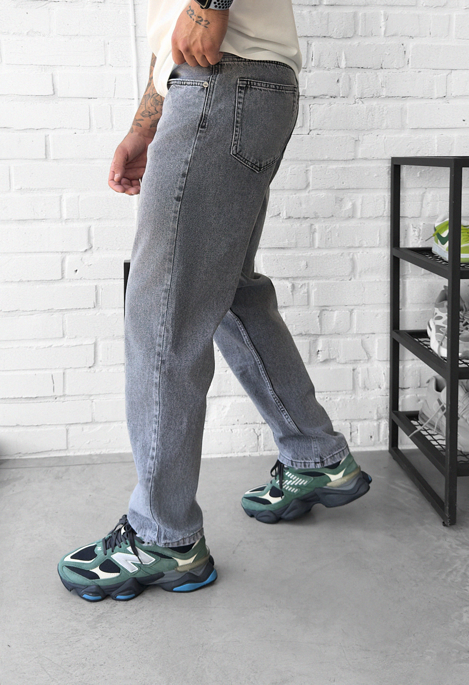 Blugi Staff 5 gray baggy