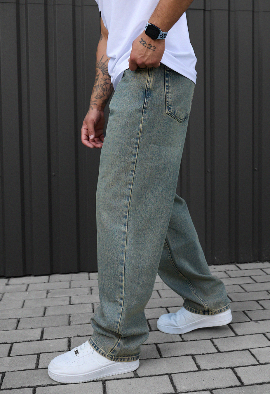 Blugi Staff 5 green blue baggy
