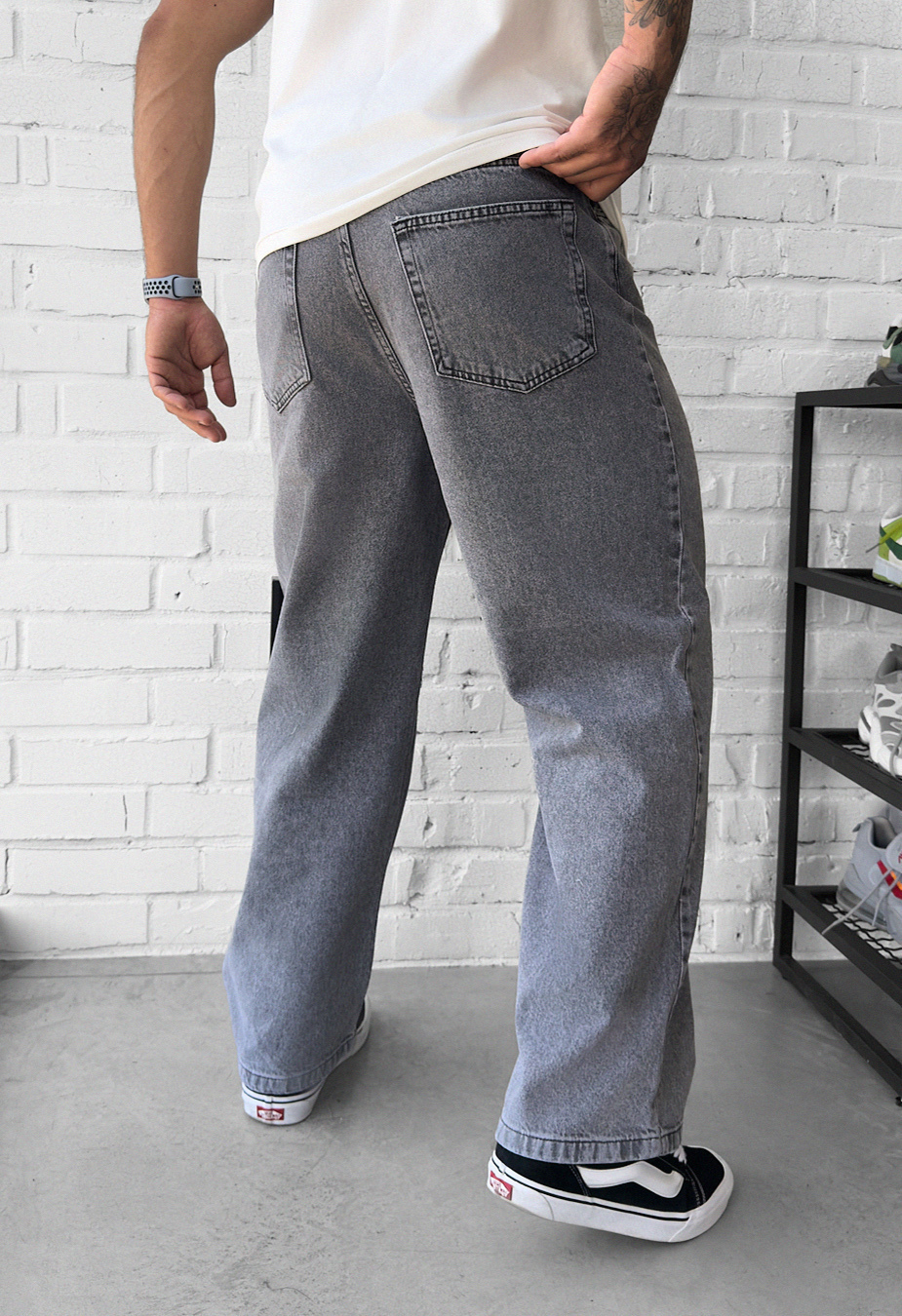 Blugi Staff  gray baggy
