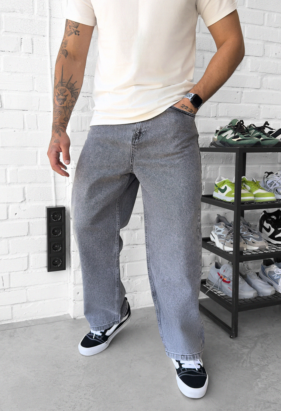 Blugi Staff  gray baggy