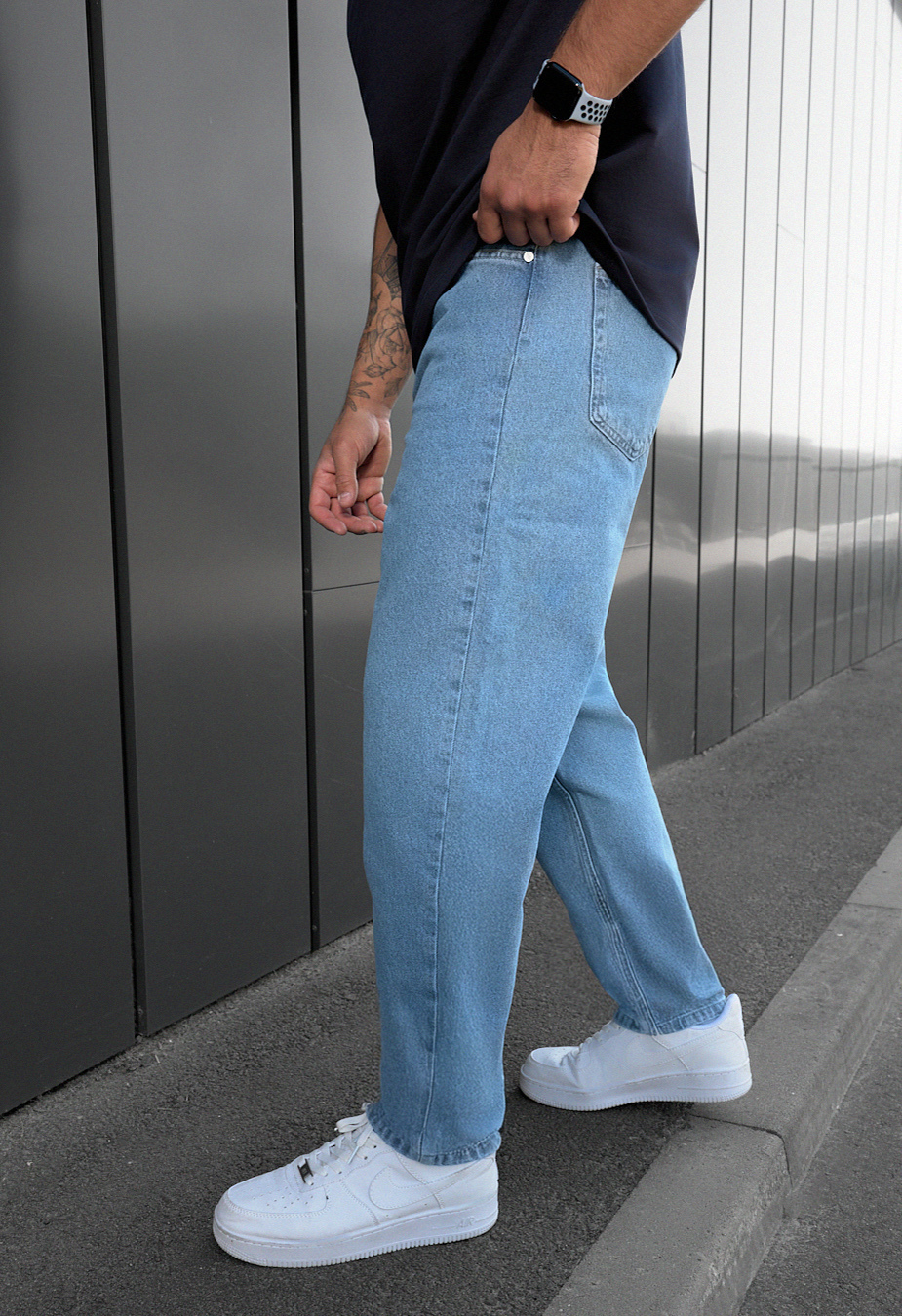 Blugi Staff 15 loose fit blue