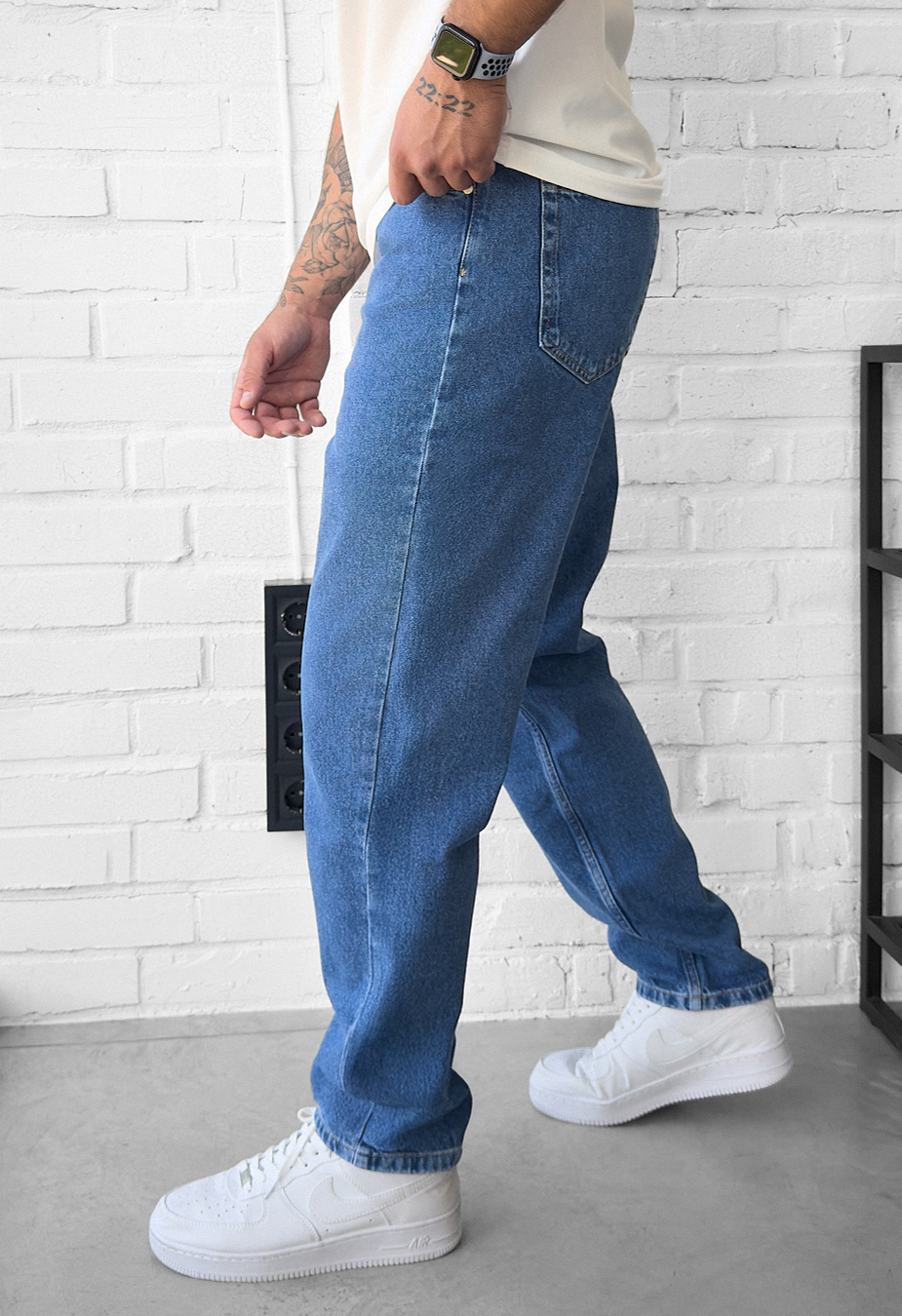 Blugi Staff 15 loose fit blue2