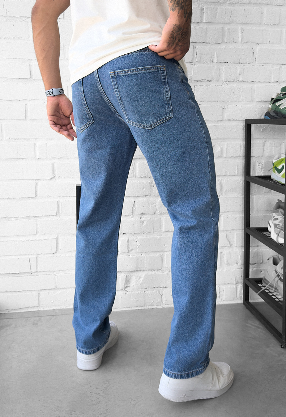 Blugi Staff 3 loose fit blue