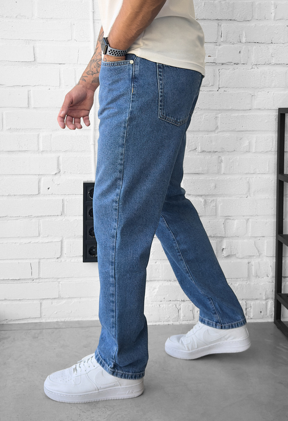 Blugi Staff 3 loose fit blue