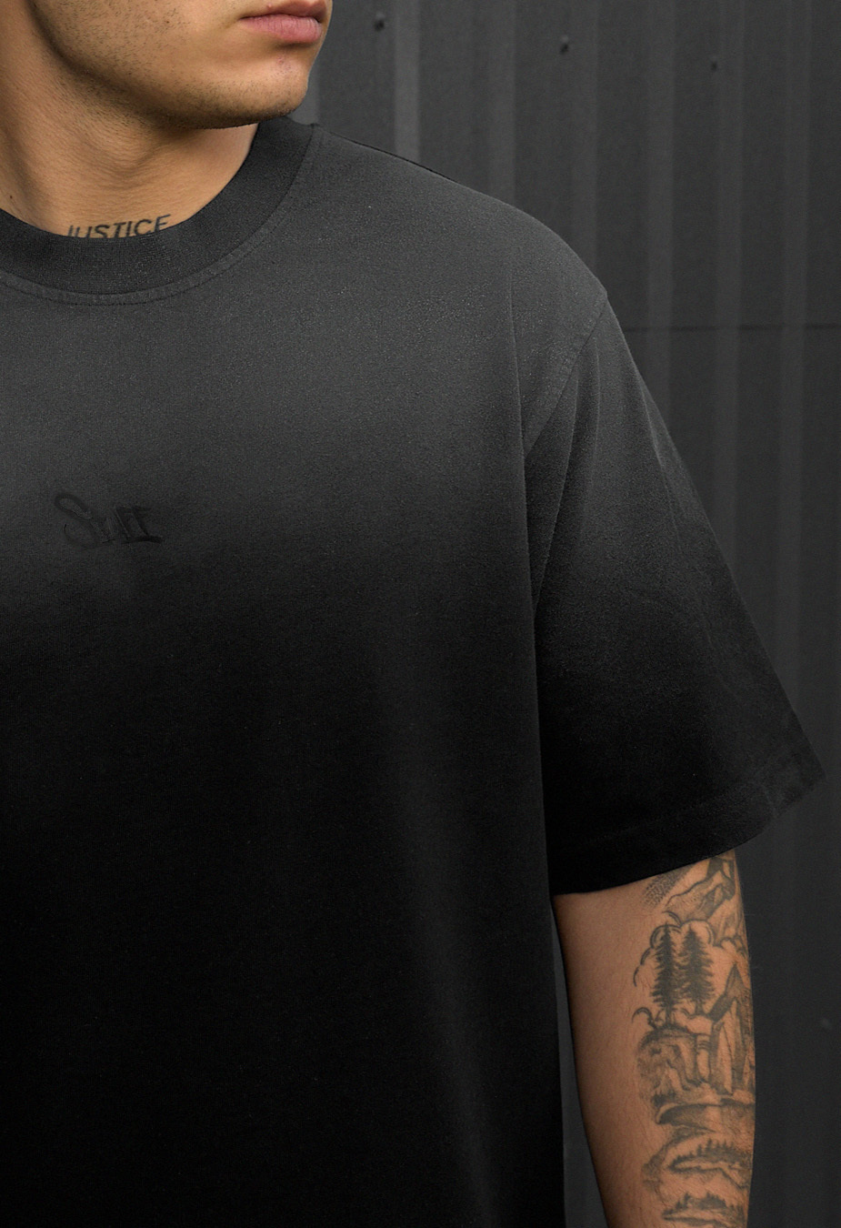 Tricou Staff va1 black logo oversize
