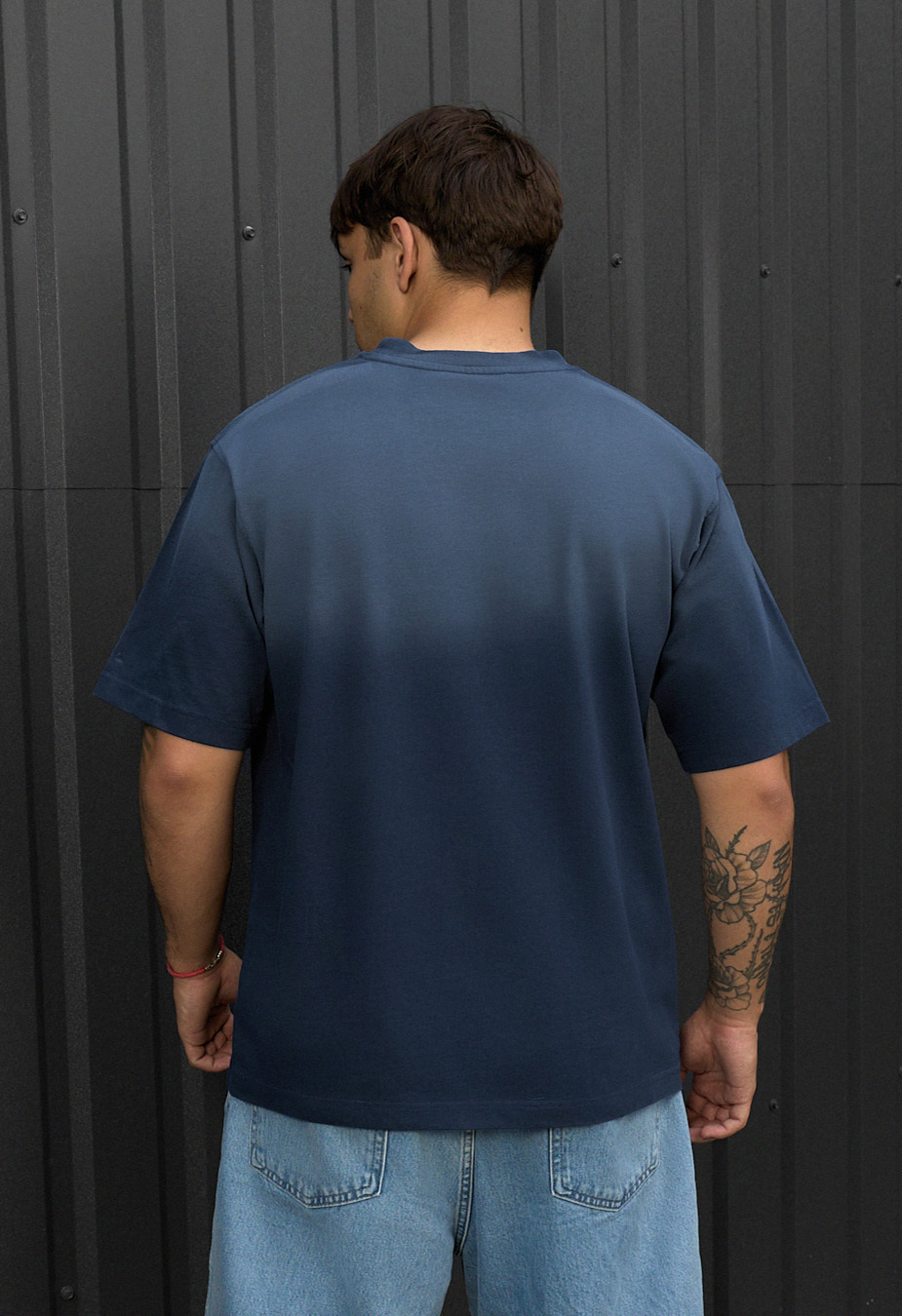 Tricou Staff va1 navy logo oversize
