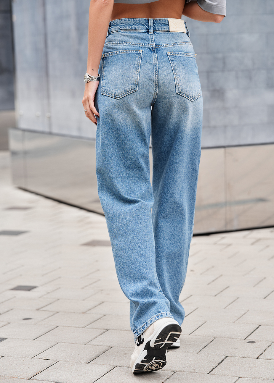 Blugi de damă Staff blue straight