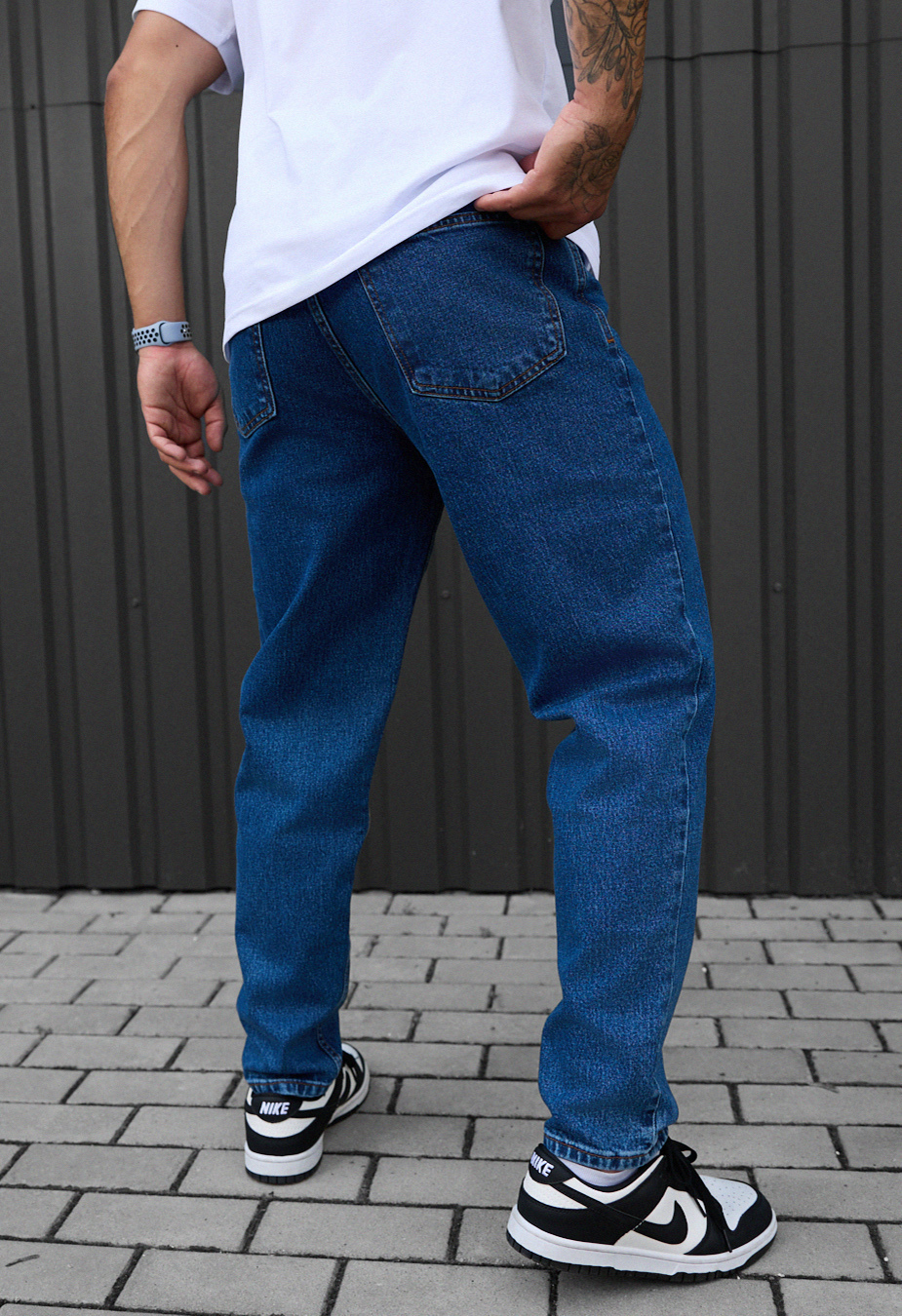 Blugi Staff 13 navy baggy