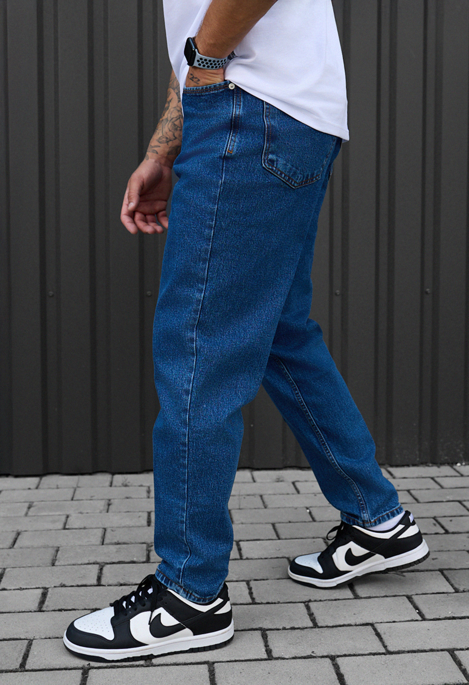 Blugi Staff 13 navy baggy