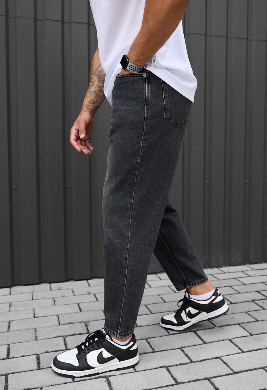 Blugi Staff 1 dark gray mom