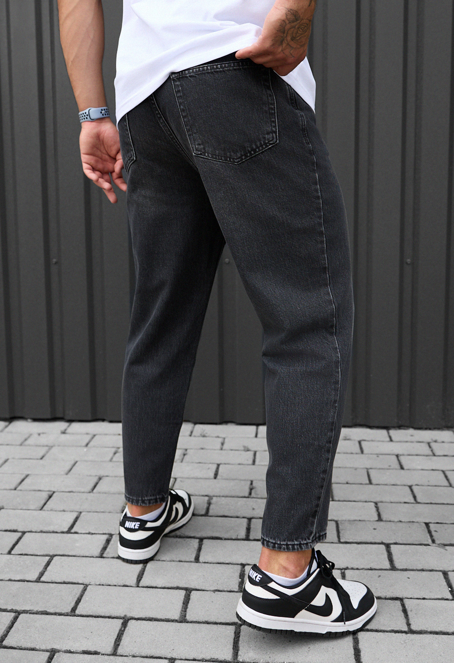 Blugi Staff 1 dark gray mom
