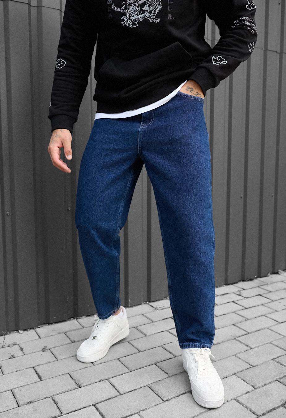 Blugi Staff 1 navy baggy