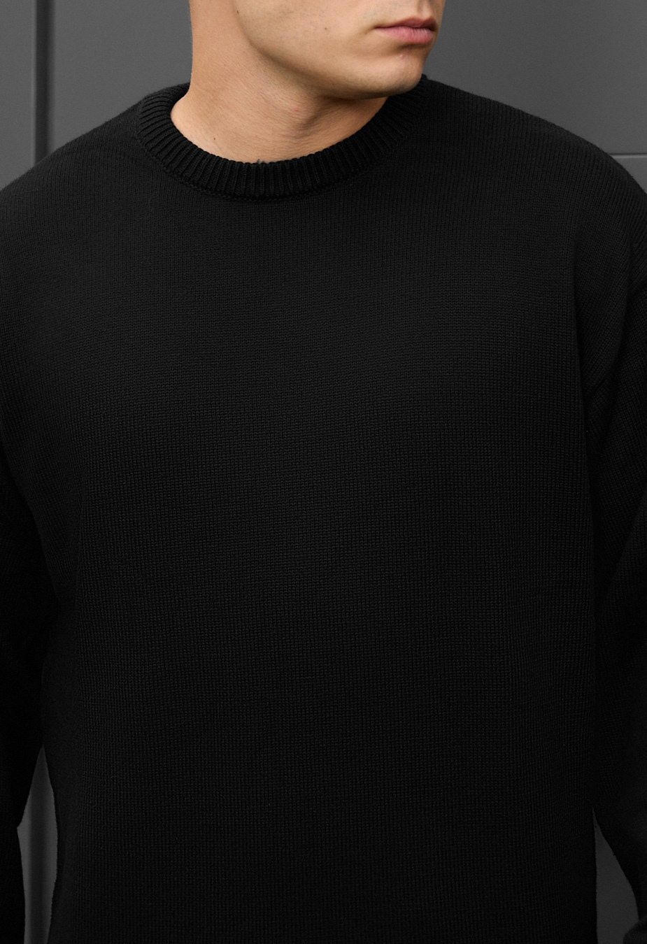 Pulover tricotat Staff 102 black