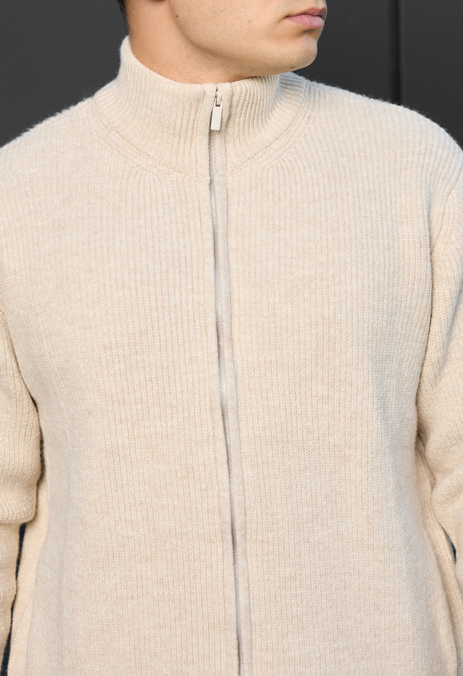 Pulover tricotat Staff 99 milk oversize