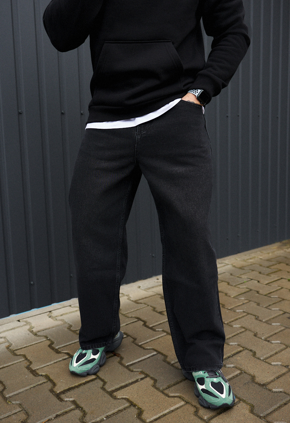 Blugi Staff 030 black baggy