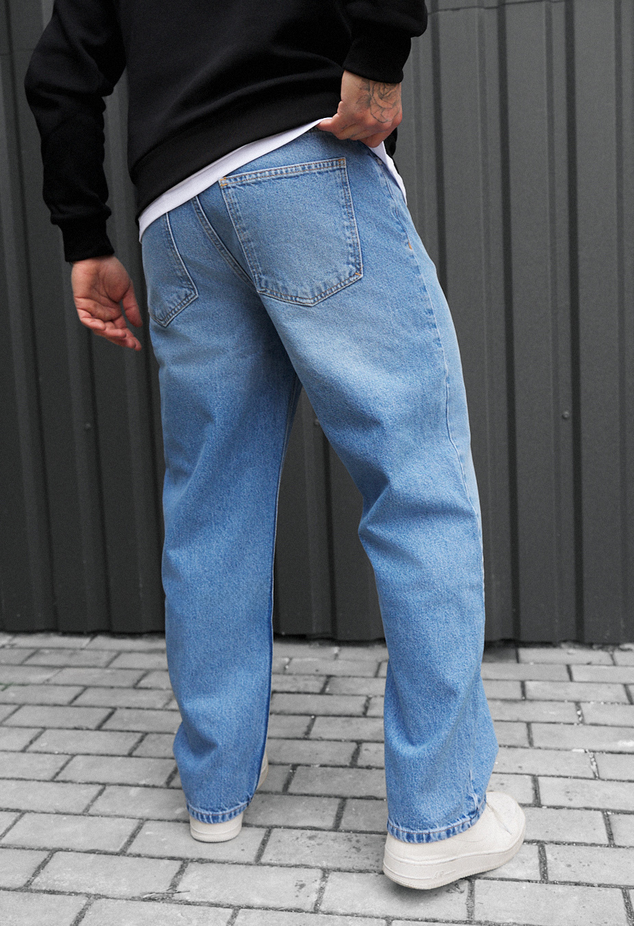 Blugi Staff 040 light blue baggy