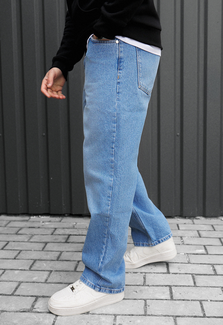 Blugi Staff 040 light blue baggy