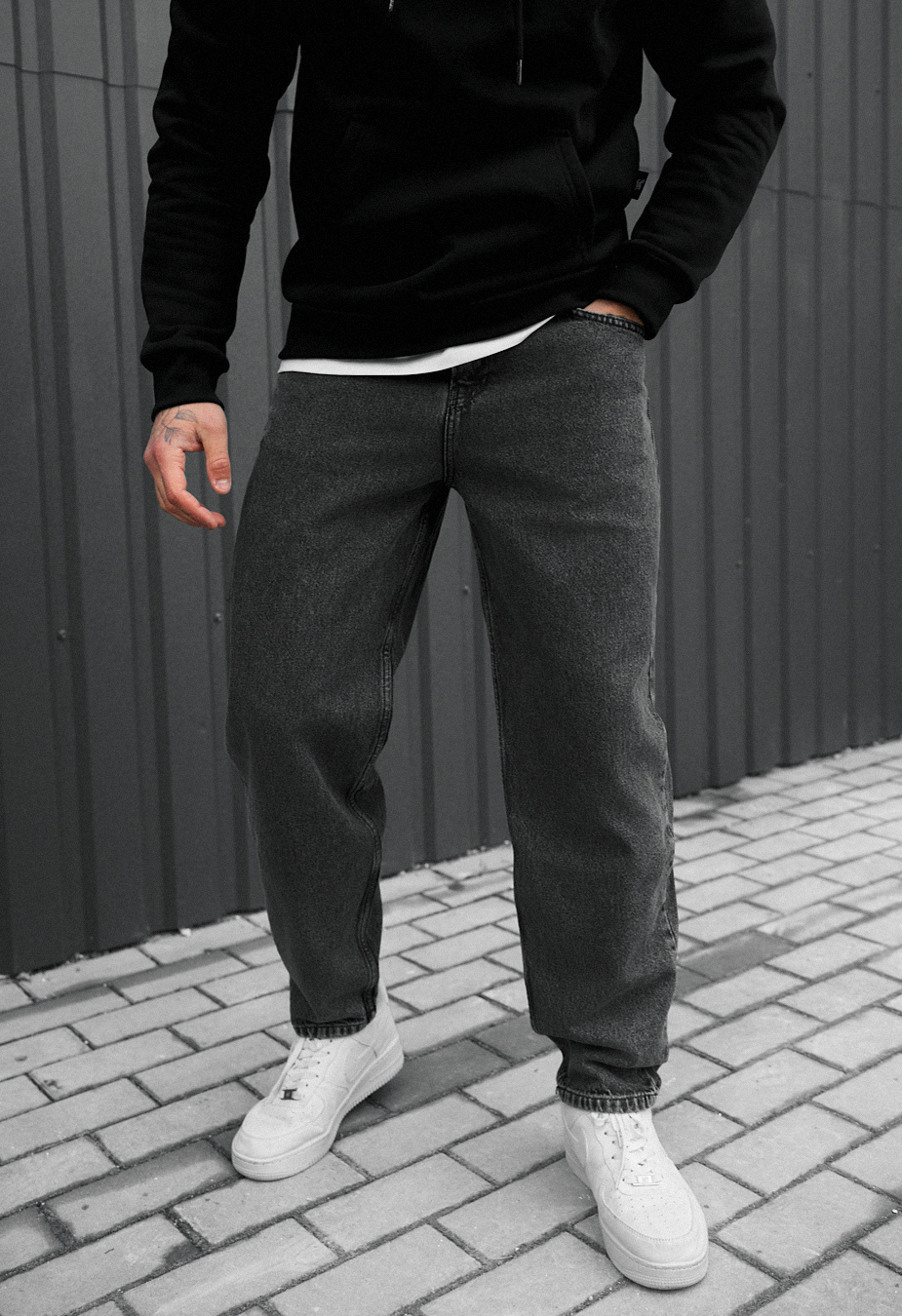 Blugi Staff 013 gray regular mom