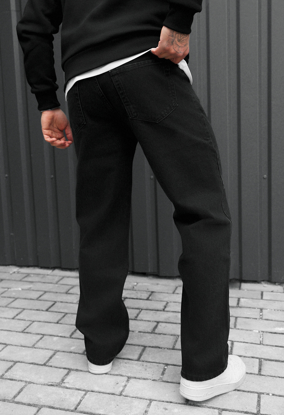 Blugi Staff 027 black baggy