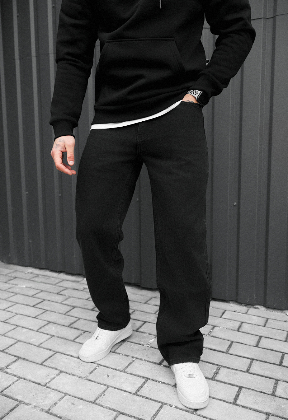 Blugi Staff 027 black baggy