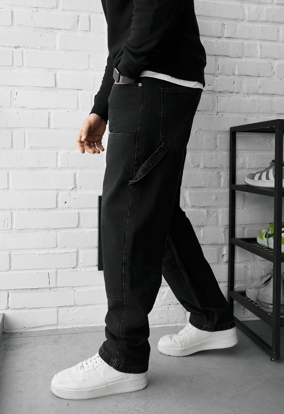 Blugi Staff 02 black baggy