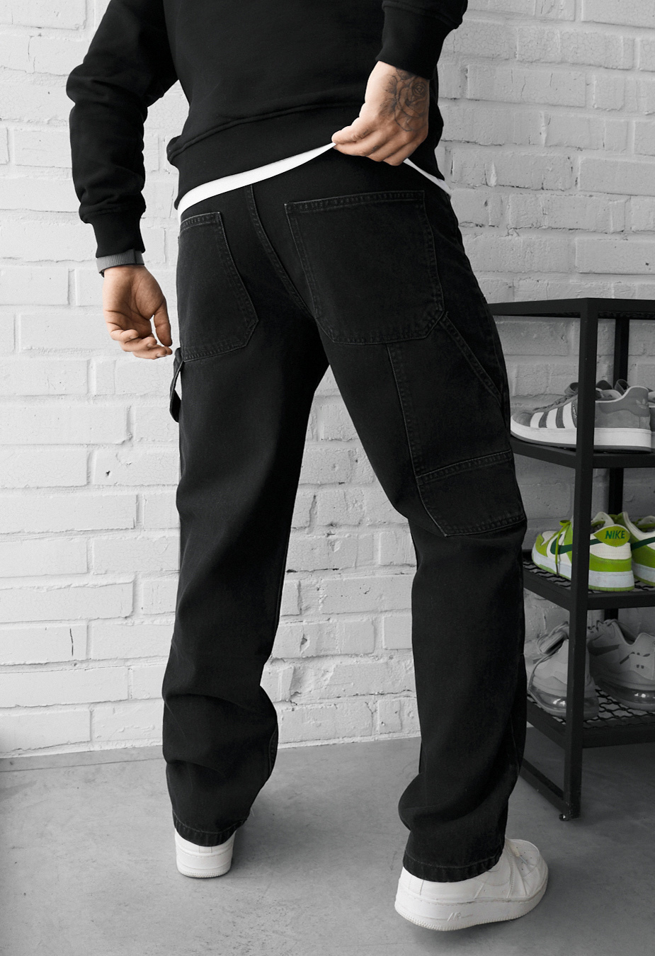 Blugi Staff 02 black baggy