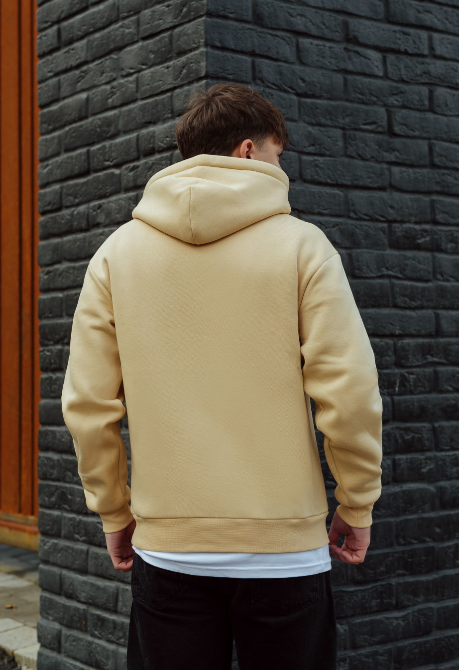 Hanorac Staff beige basic oversize fleece