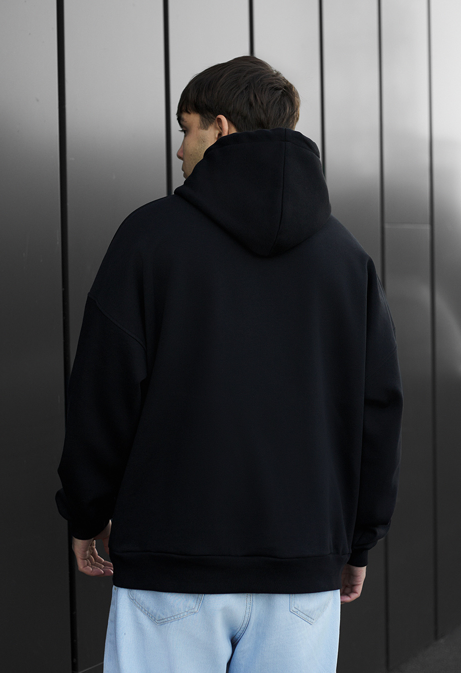Hanorac Staff black basic oversize fleece