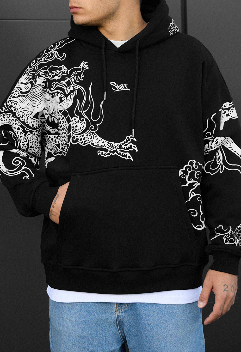 Hanorac Staff dragon oversize fleece
