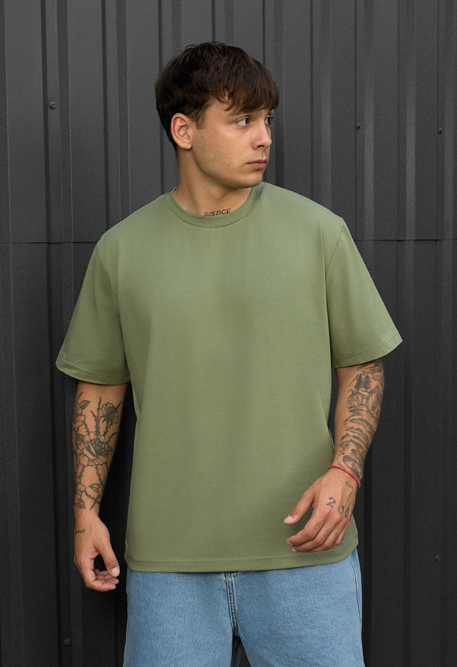 Tricou Staff green oversize