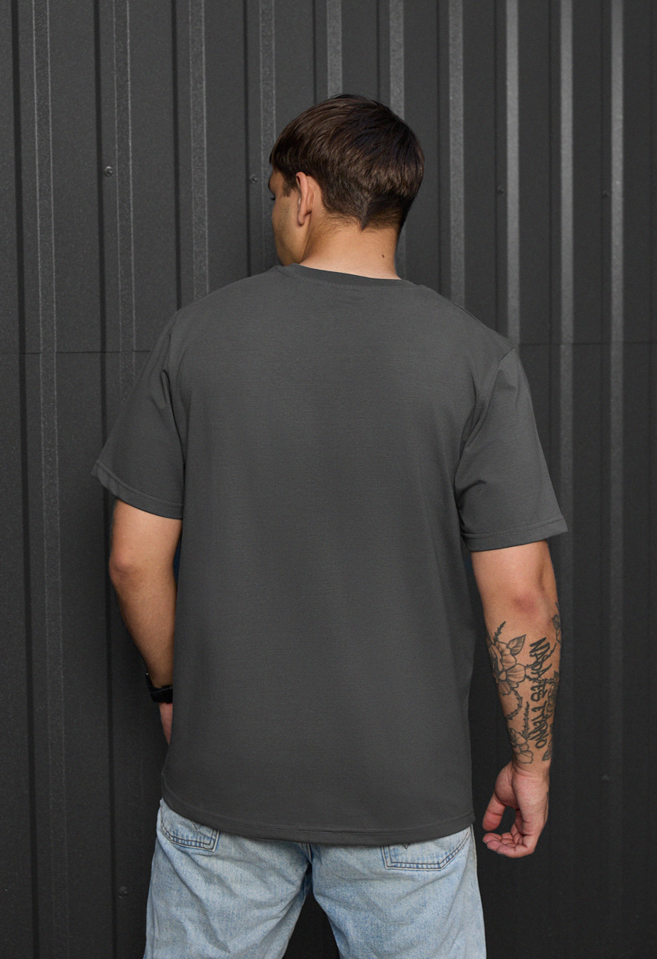 Tricou Staff dv dark gray