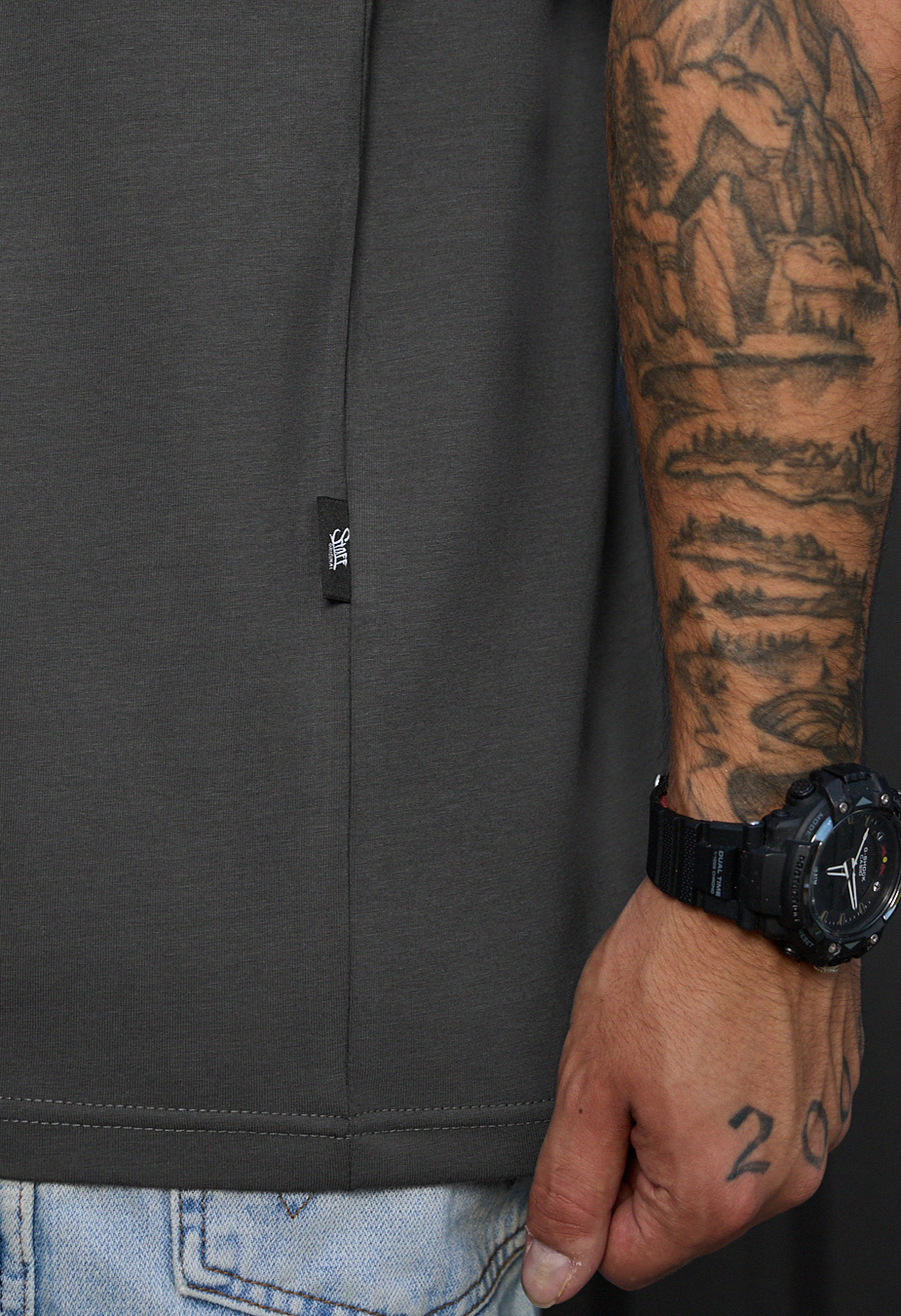 Tricou Staff dv dark gray