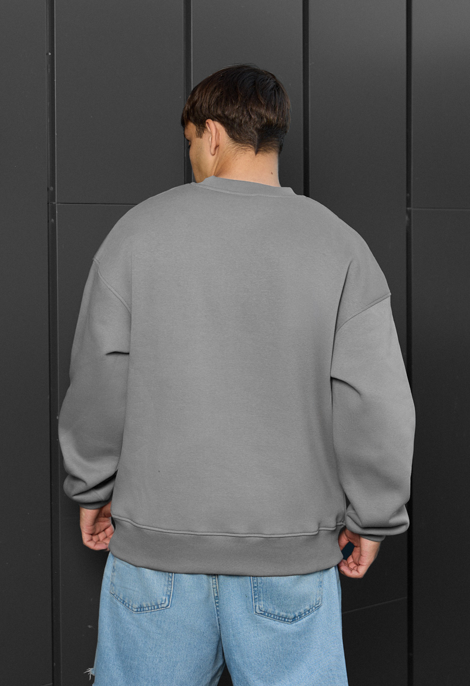 Bluză de trening Staff gray oversize fleece
