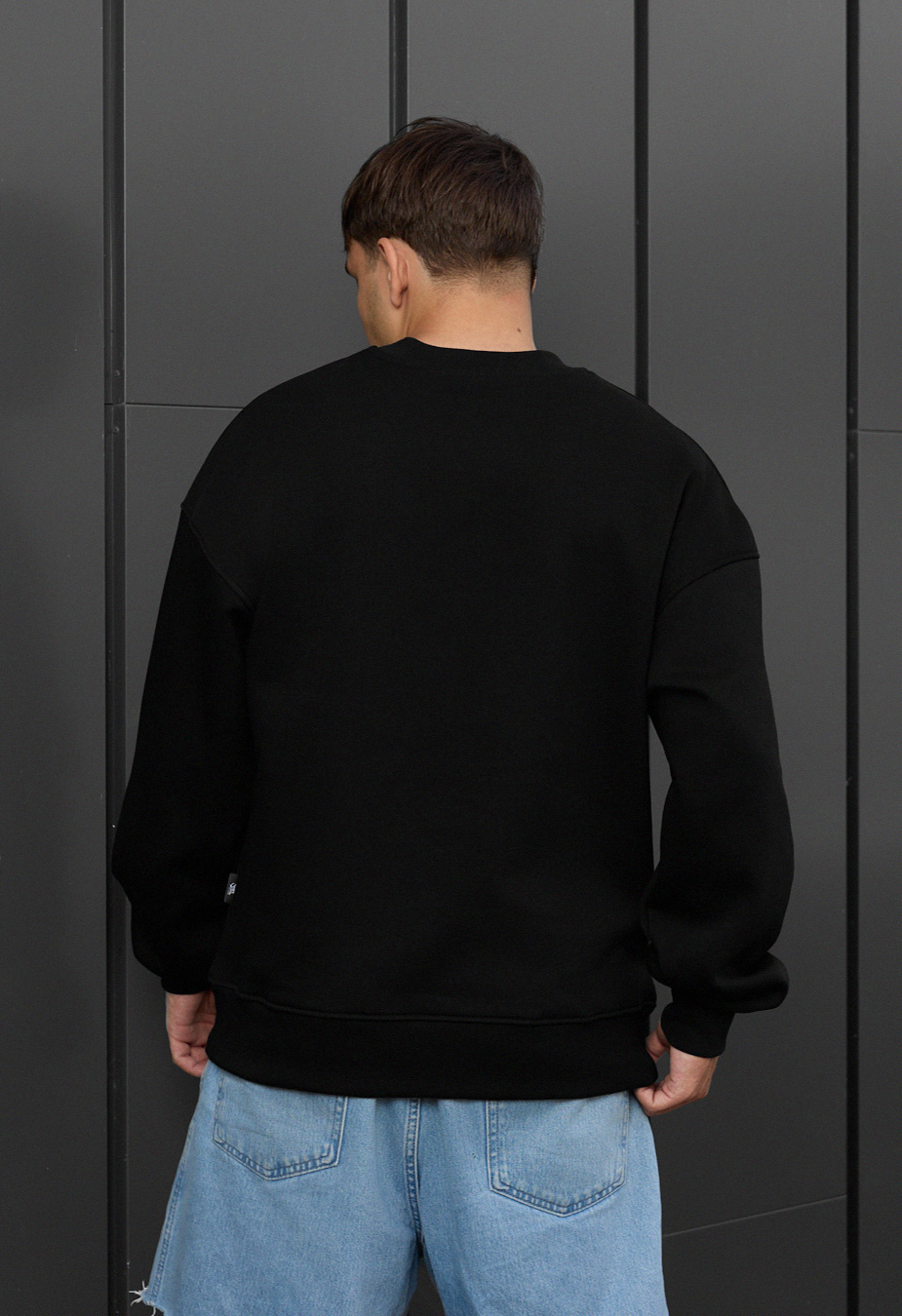 Bluză de trening Staff black oversize fleece