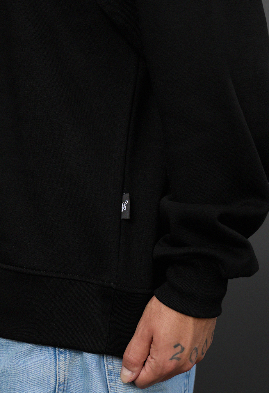 Bluză de trening Staff black oversize fleece