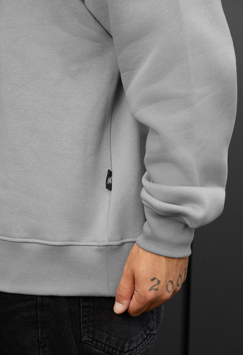 Bluză de trening Staff gray oversize fleece