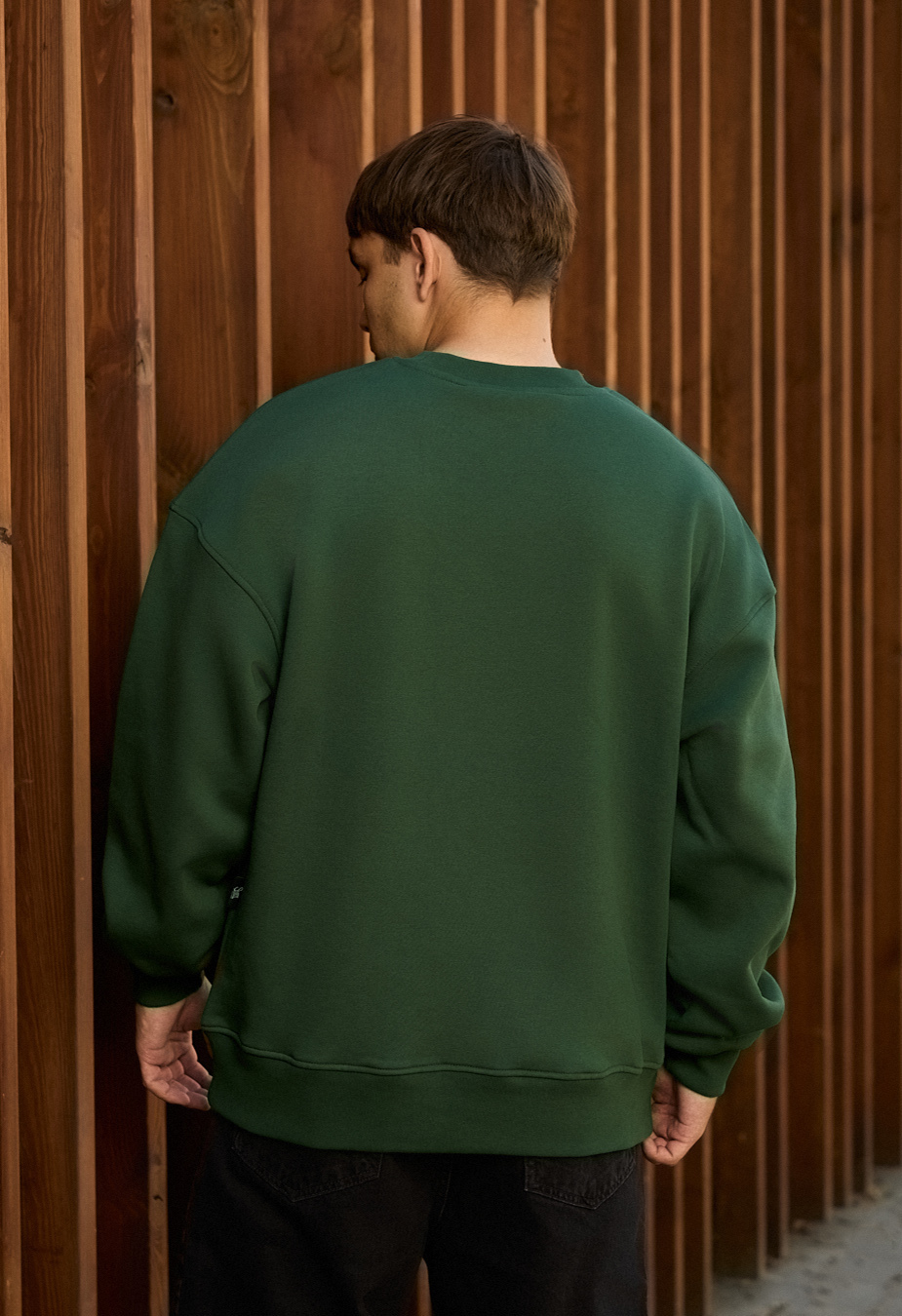 Bluză de trening Staff green oversize fleece