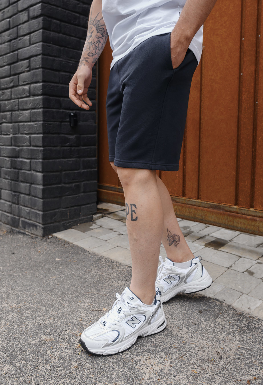 Pantaloni scurți tricotați Staff navy