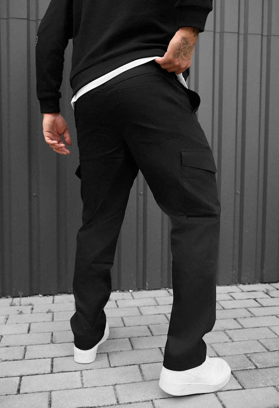 Pantaloni Staff cargo kas black