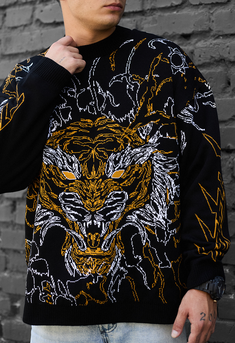 Pulover tricotat Staff c4 oversize