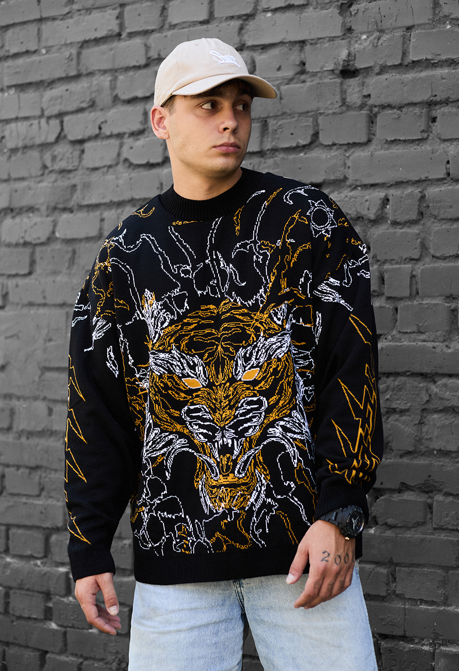Pulover tricotat Staff c4 oversize