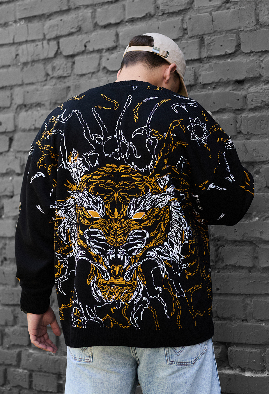 Pulover tricotat Staff c4 oversize